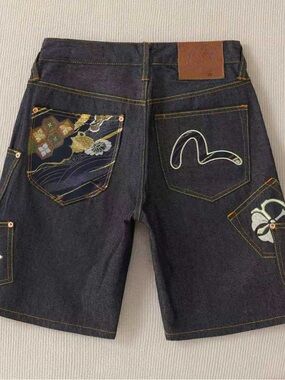 Evisu Men's Denim Shorts